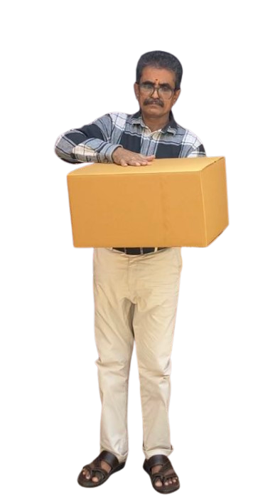 5 Ply 0201 Corrugated Box, 18.5x14.17x9.84 inches, 150/120 gsm, 18 BF, B Flute